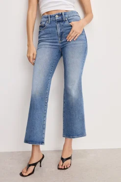 always fits good legs cropped mini boot jeans