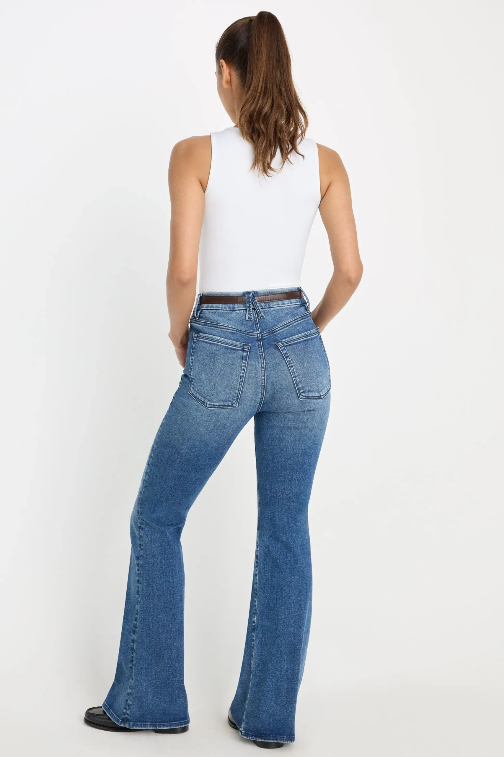 always fits good legs flare jeans