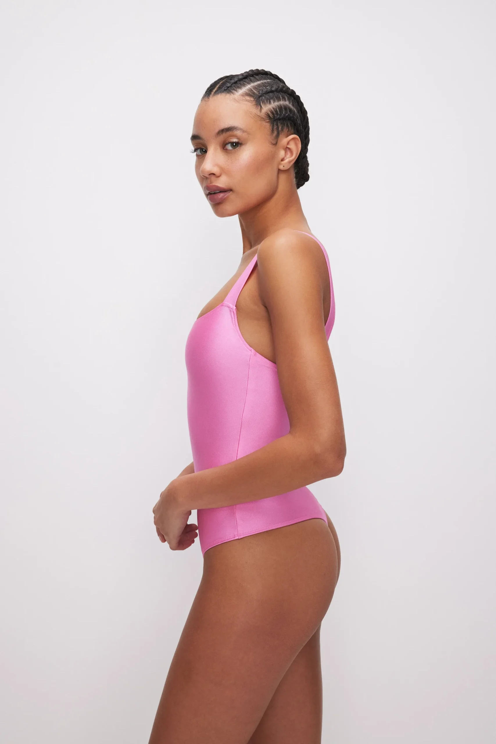 compression shine bodysuit