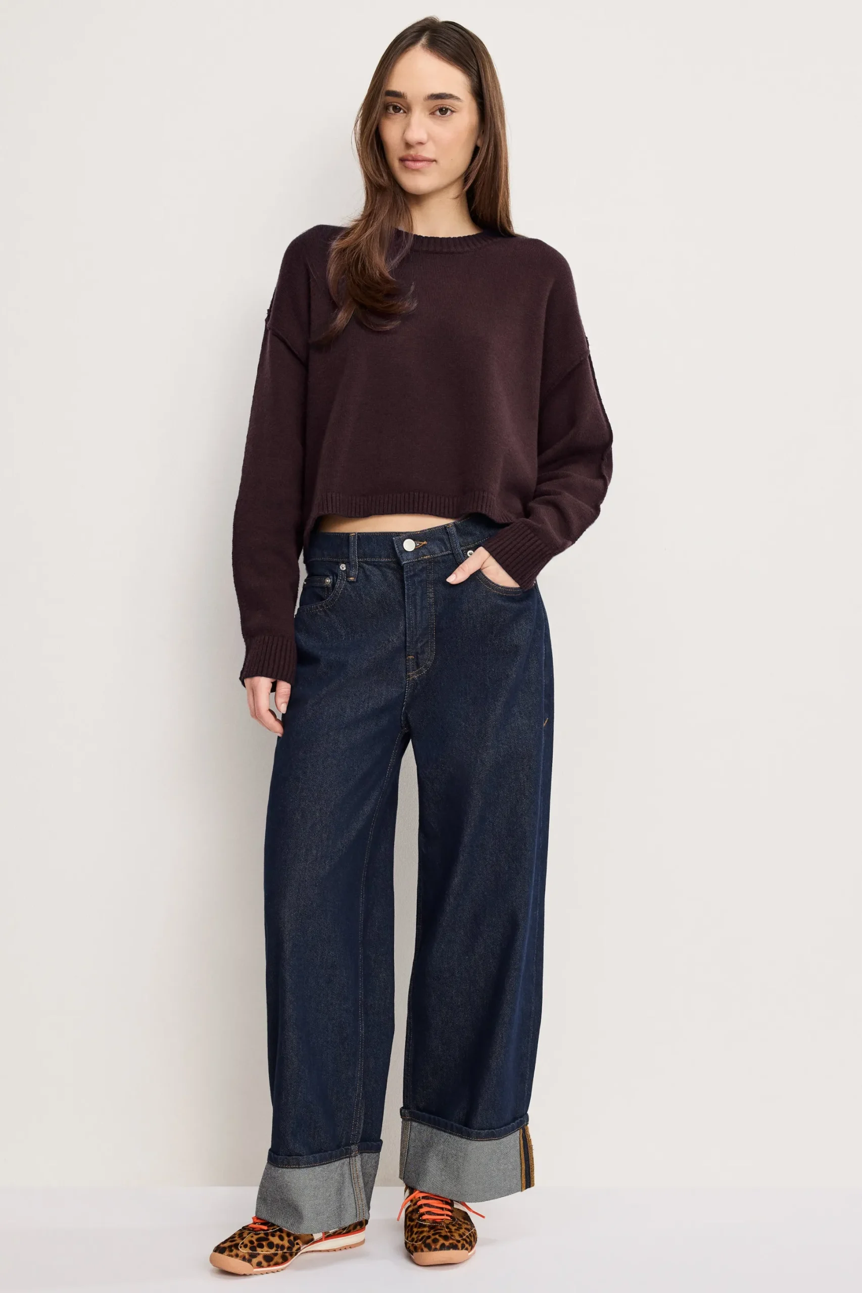 cozy knit crew neck