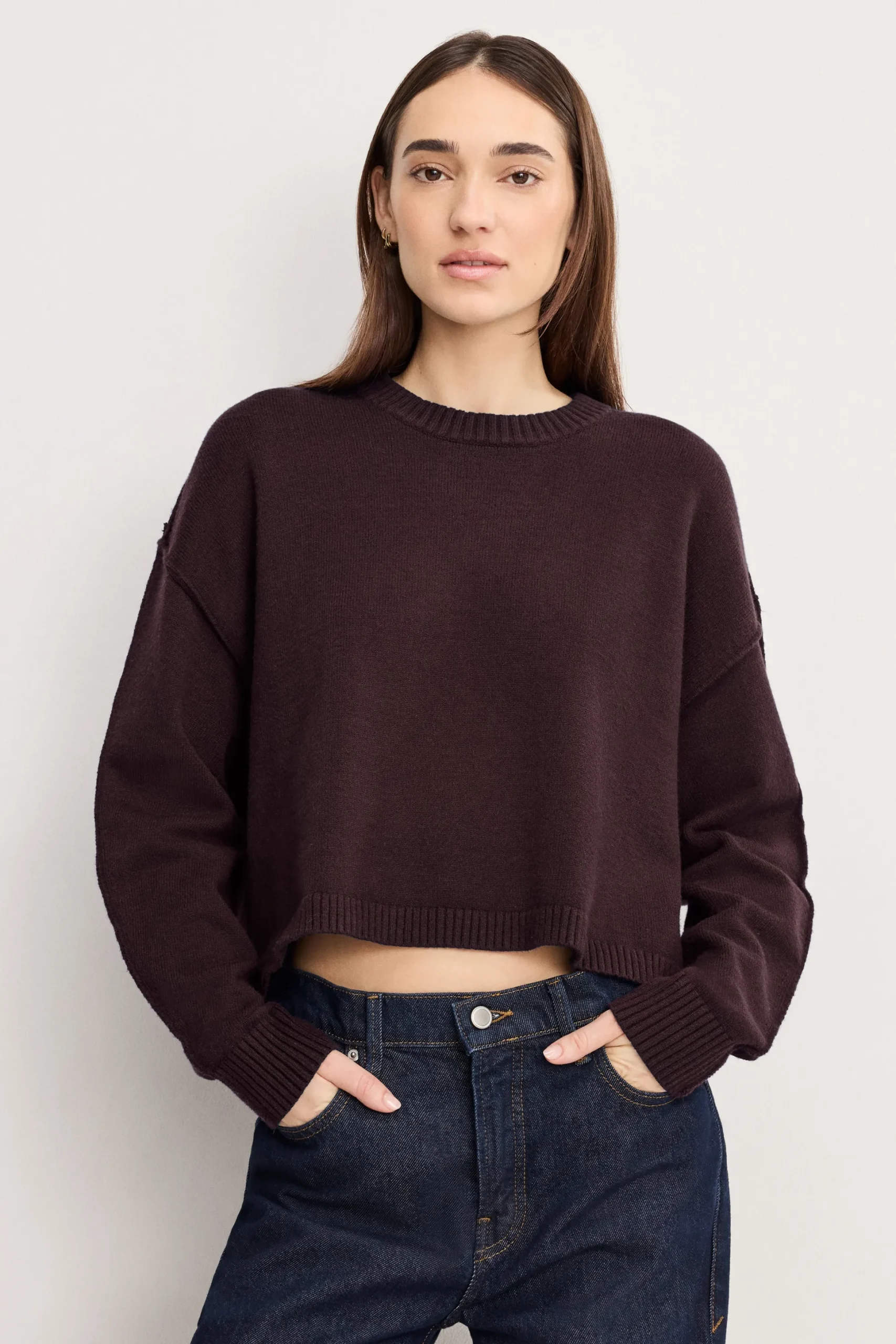 cozy knit crew neck