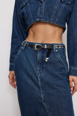 denim maxi skirt