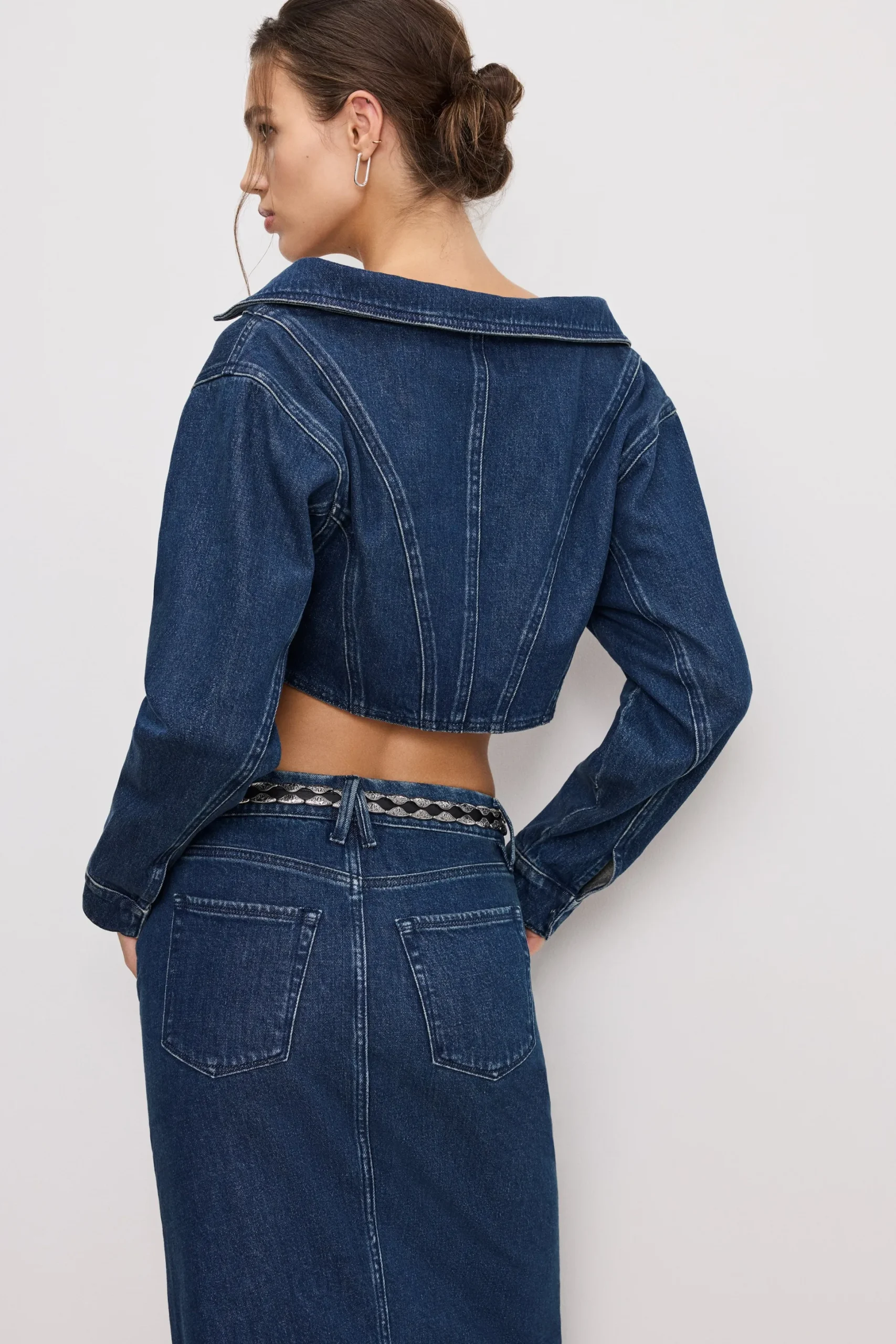 denim off shoulder top