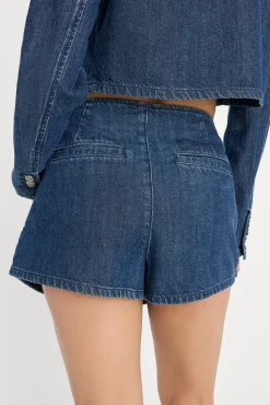 denim skort