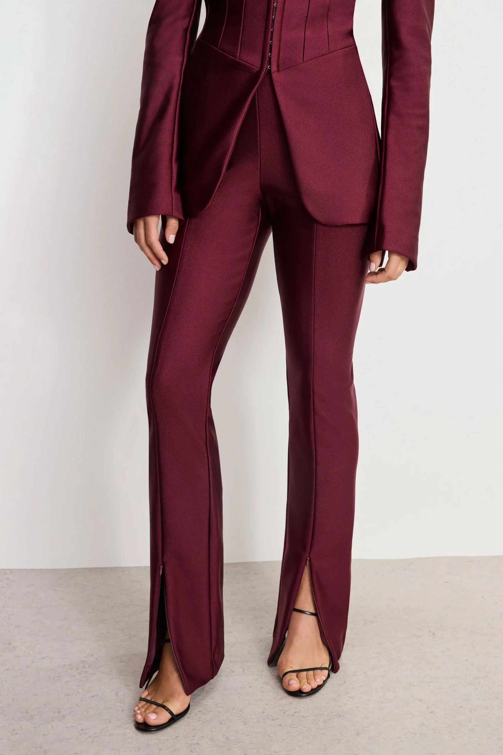 dolly compression shine pull on pants