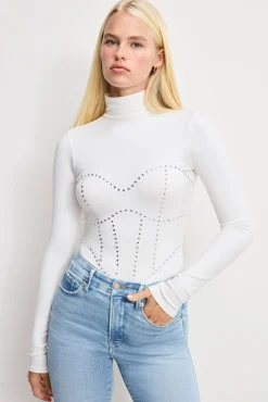 dolly crystal corset bodysuit