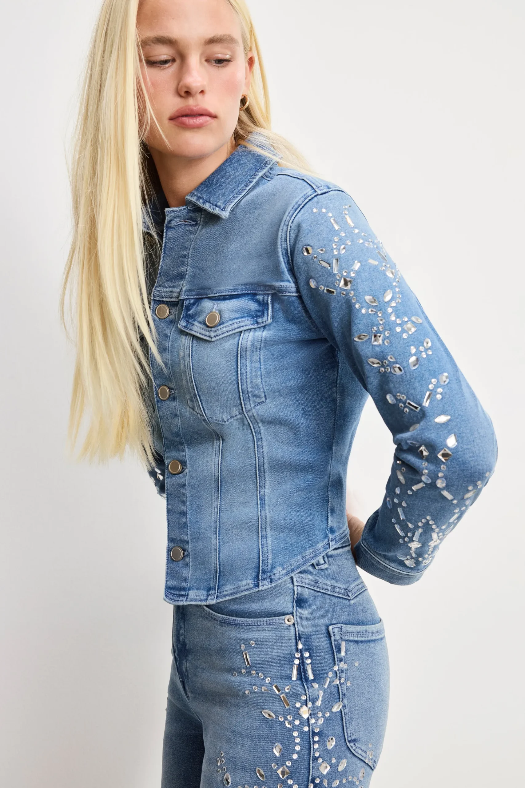 dolly crystal fitted jacket