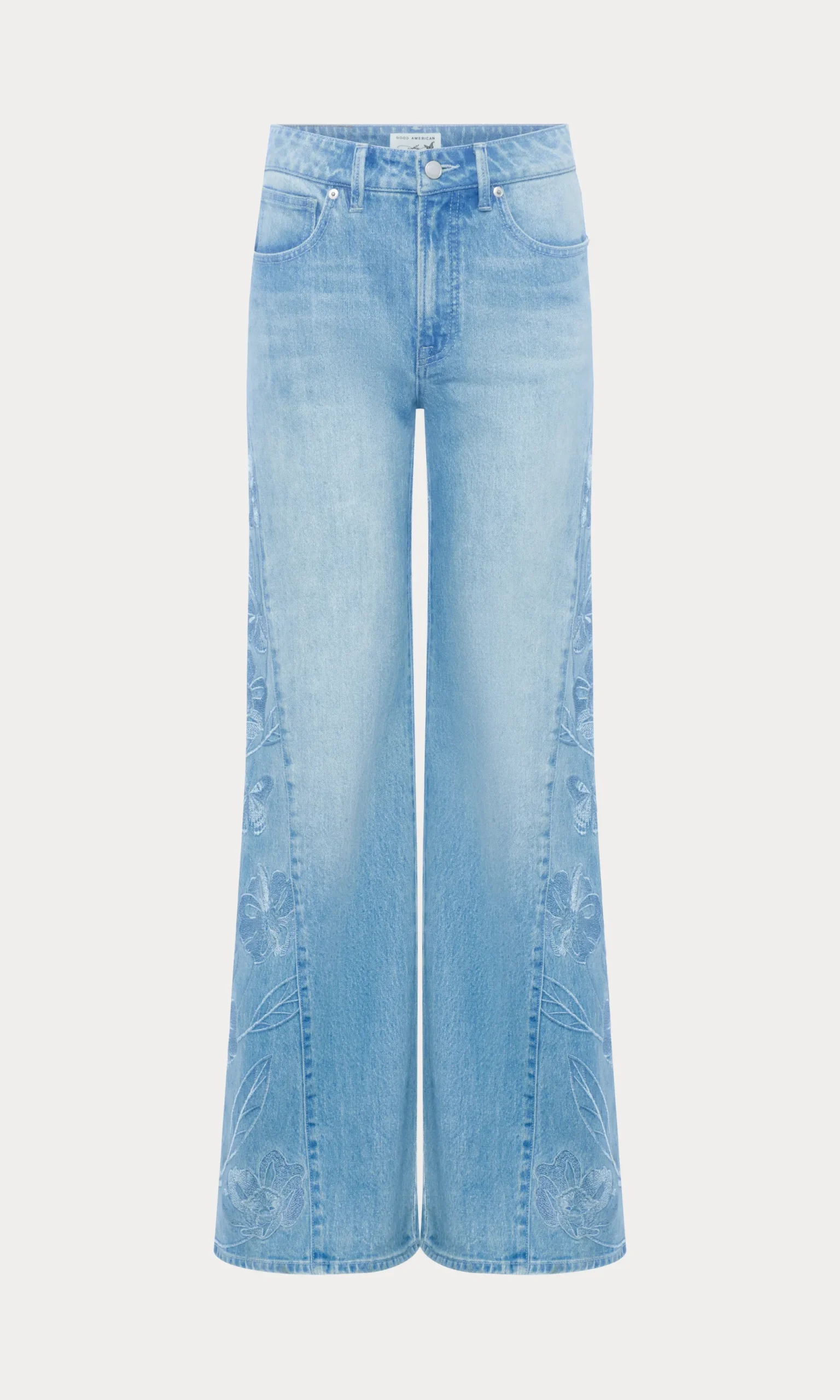 dolly joleans embroidered good waist palazzo jeans