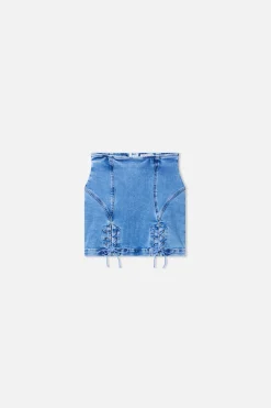 dolly lace up mini skirt