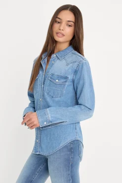 dolly slim fit denim shirt