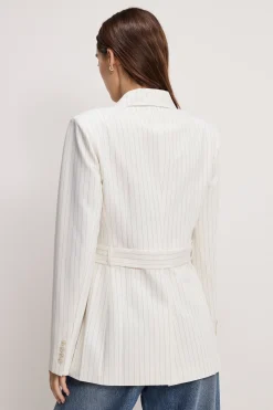 essential suiting belted blazer