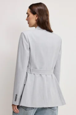 essential suiting belted blazer