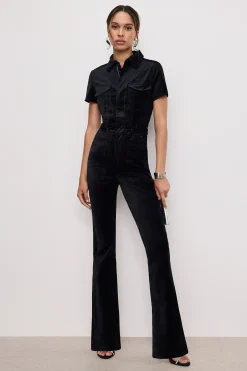 fit for success velvet bootcut jumpsuit