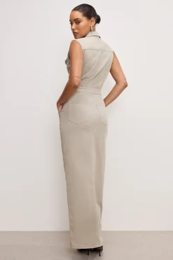 fit for sucess twill maxi dress