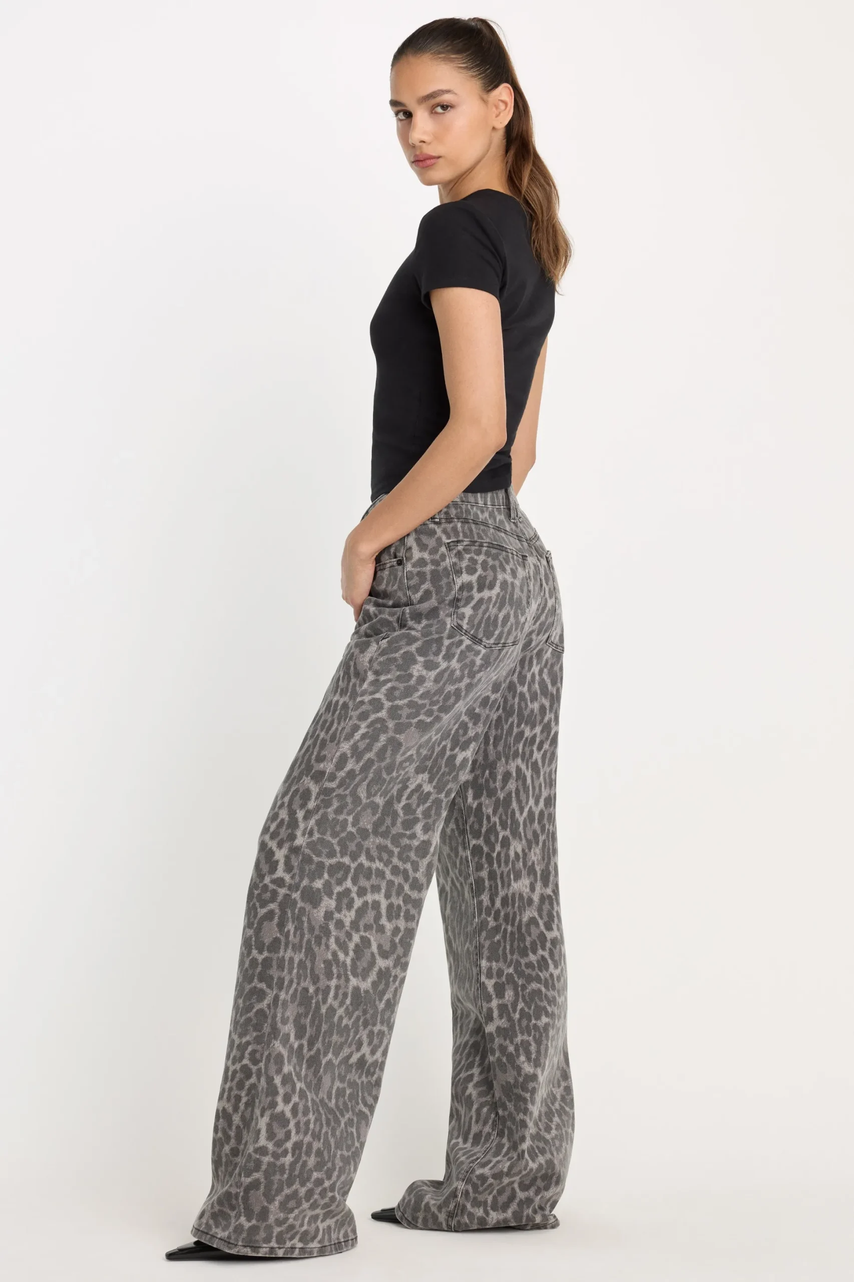 good ease leopard jeans