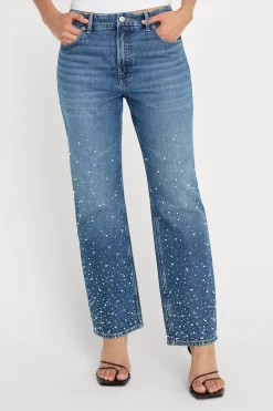 good icon straight ankle pearl jeans