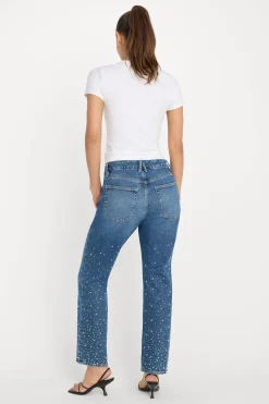 good icon straight ankle pearl jeans