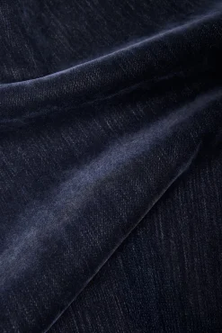 good icon straight flocked denim jeans