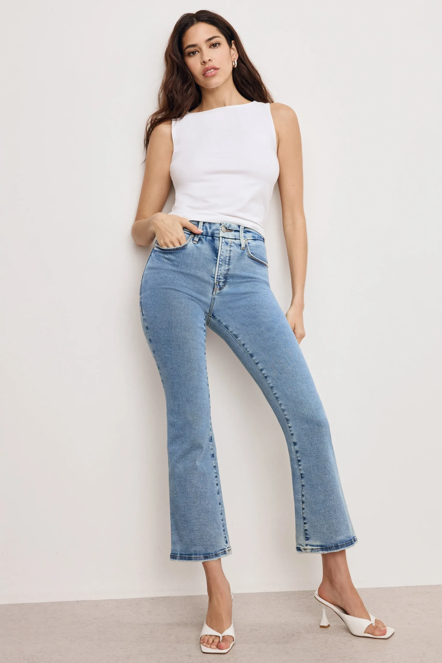 good legs crop mini boot jeans