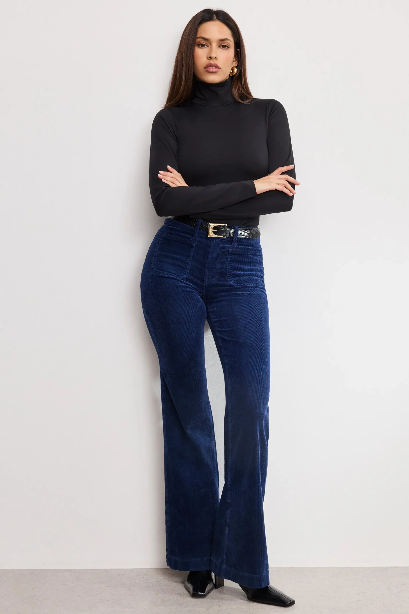 good legs flare corduroy pants