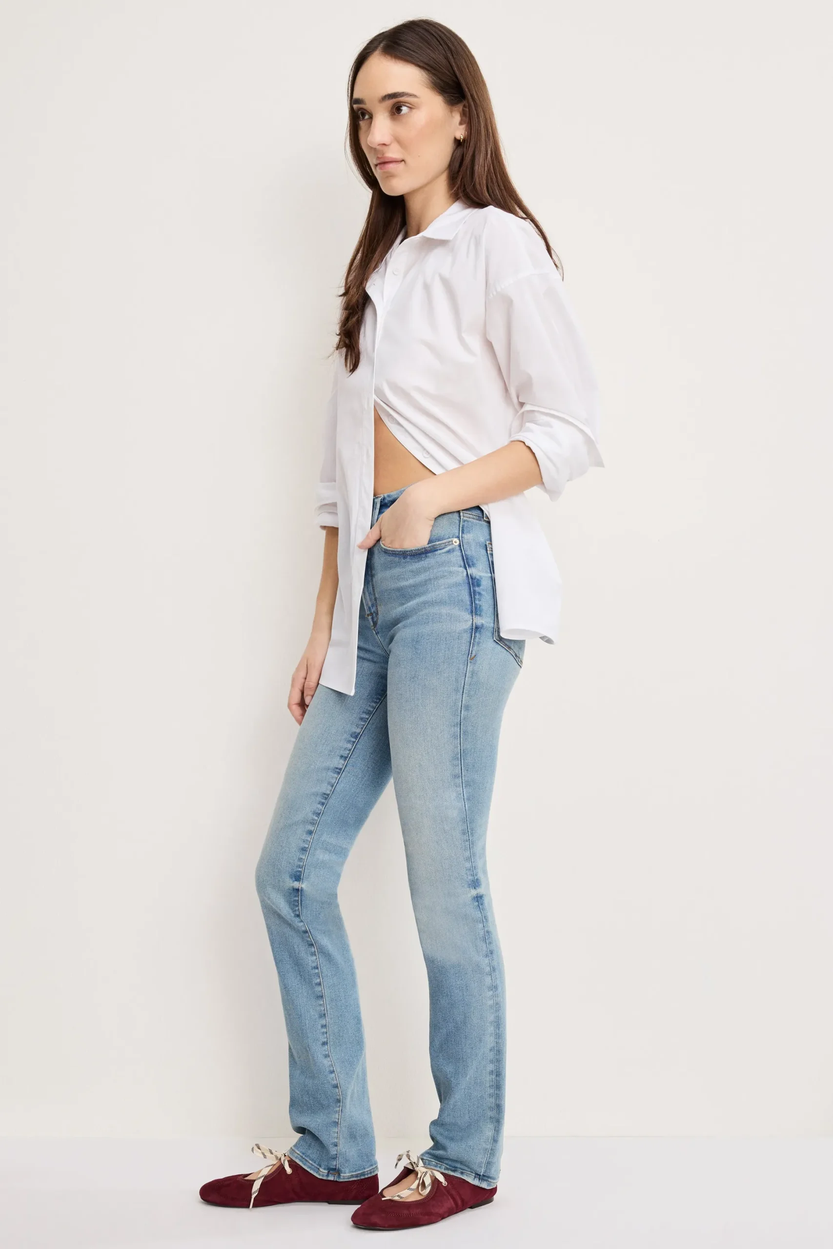 good legs straight jeans long