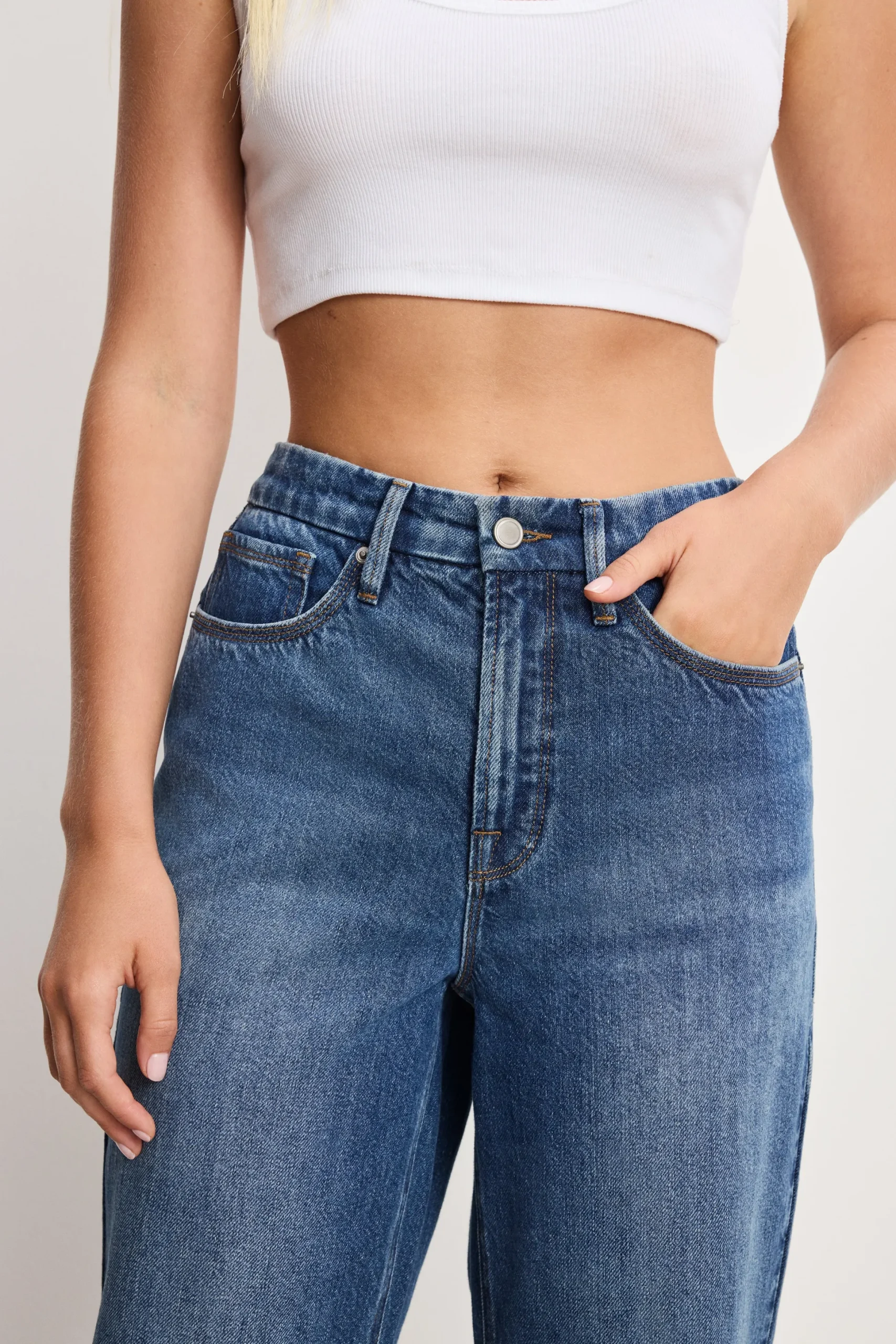good 90s cropped relaxed jeans