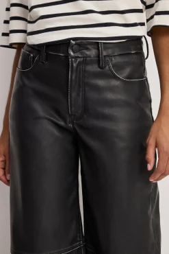 good skate faux leather pants