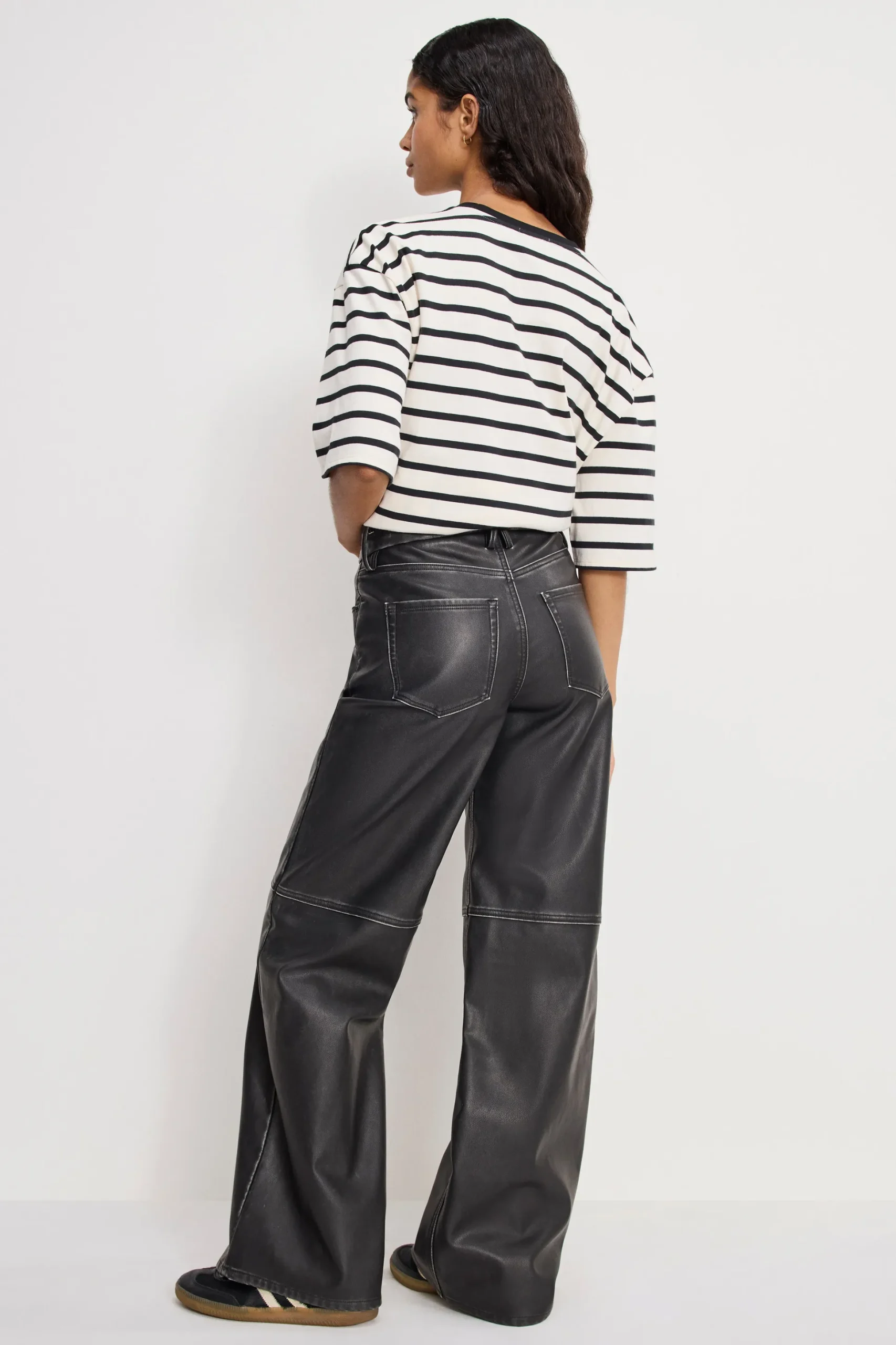 good skate faux leather pants