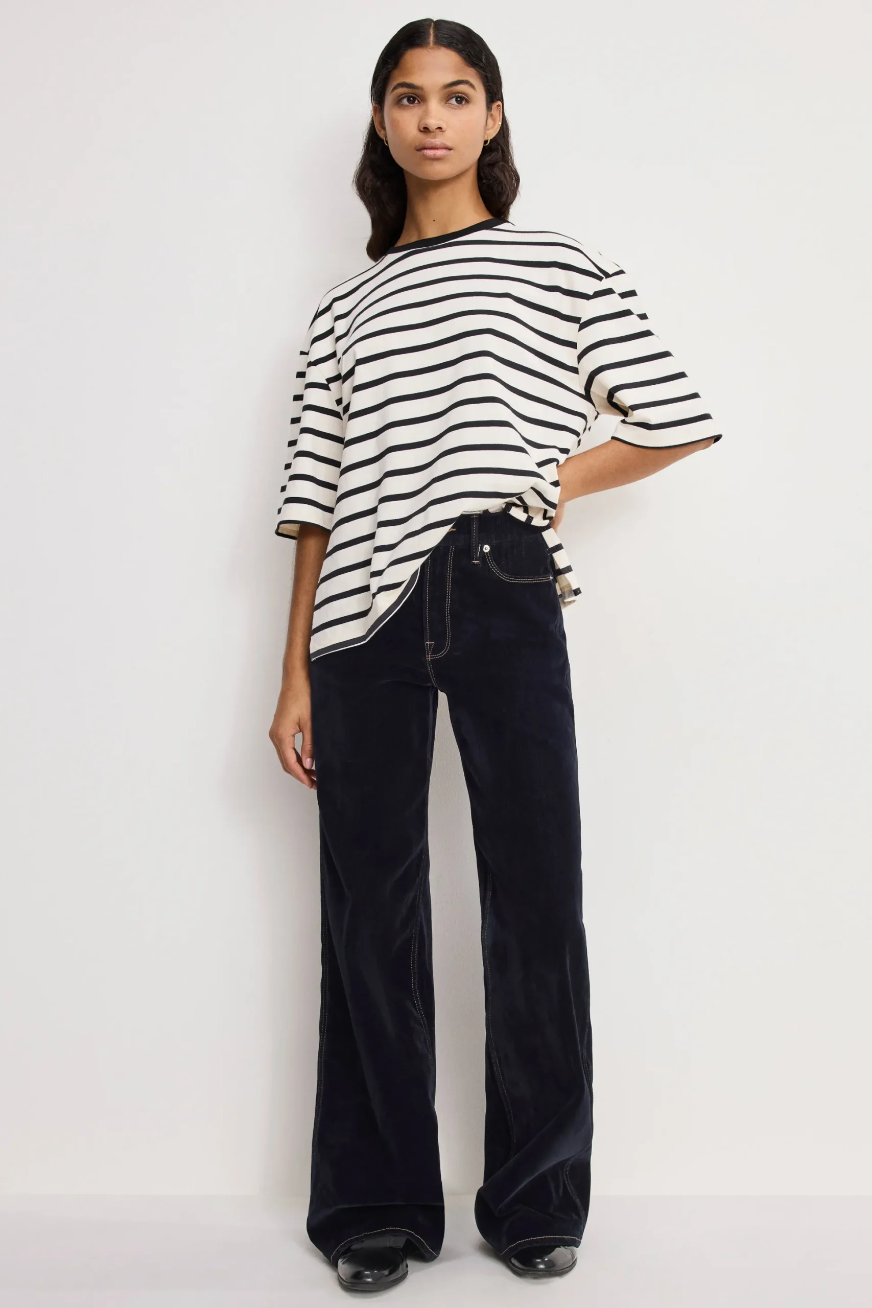 good skate flocked denim jeans