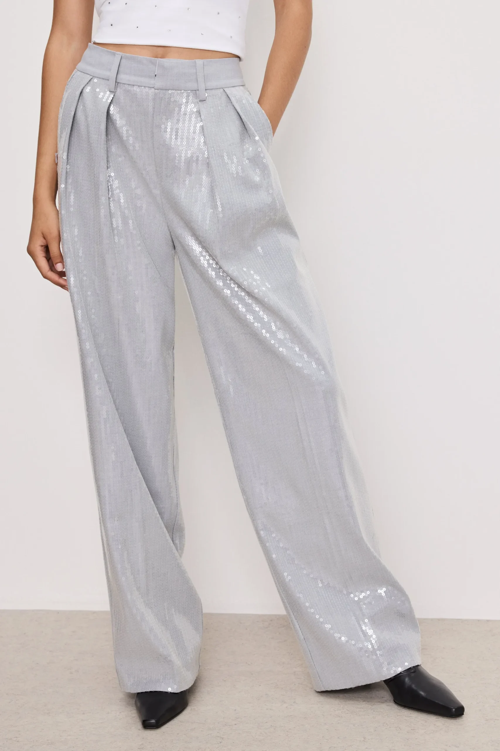 good '90s sequin trousers