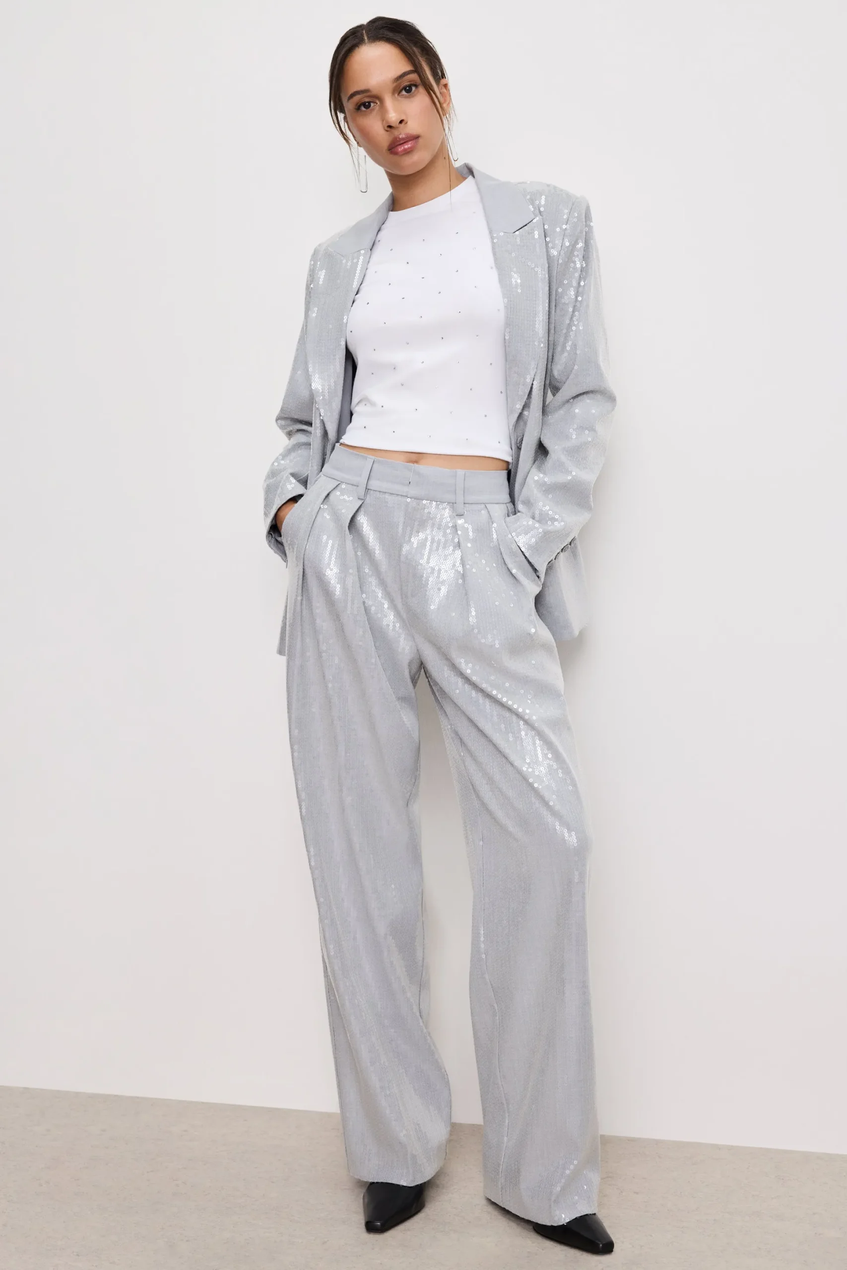 good '90s sequin trousers