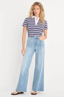good waist palazzo ankle jeans