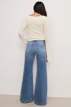 good waist palazzo compression jeans
