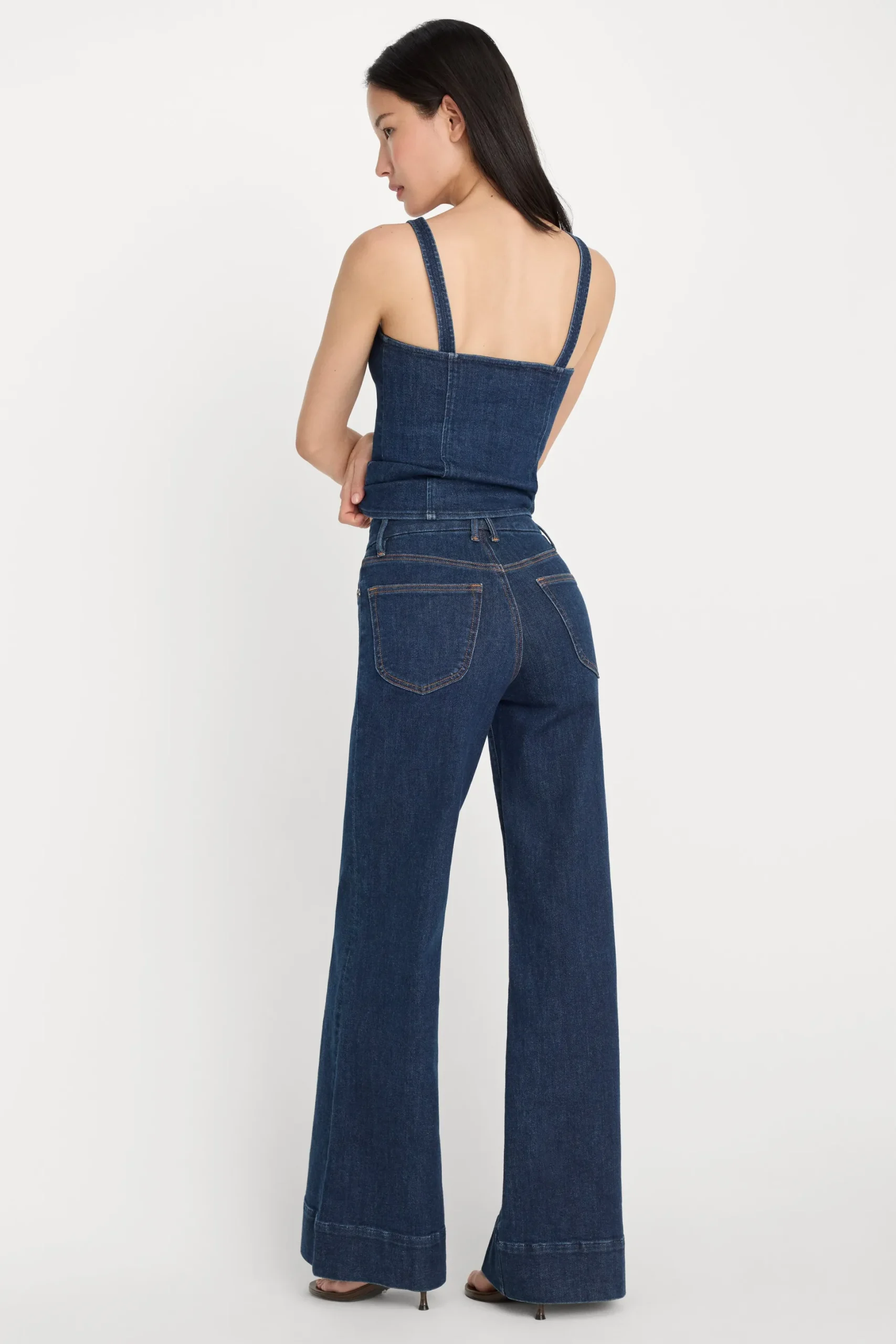 good waist palazzo jeans