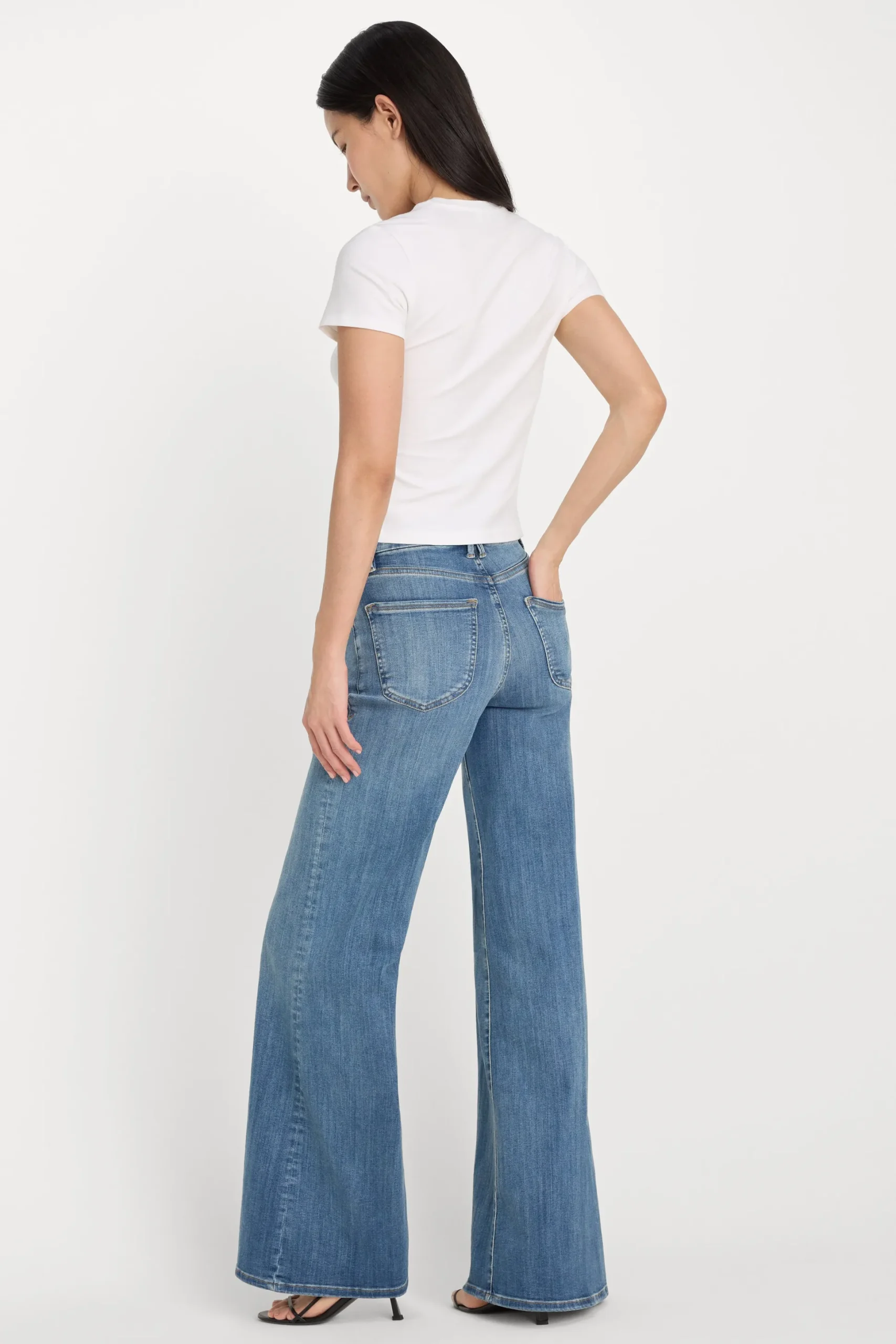 good waist palazzo jeans