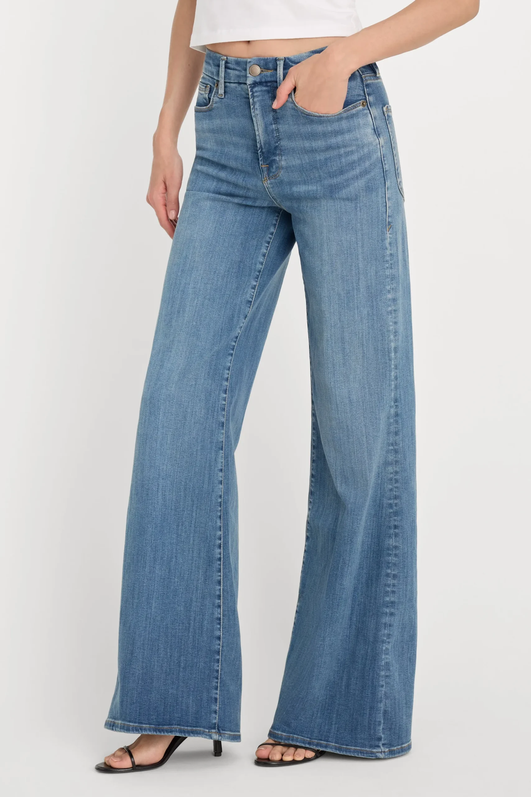 good waist palazzo jeans