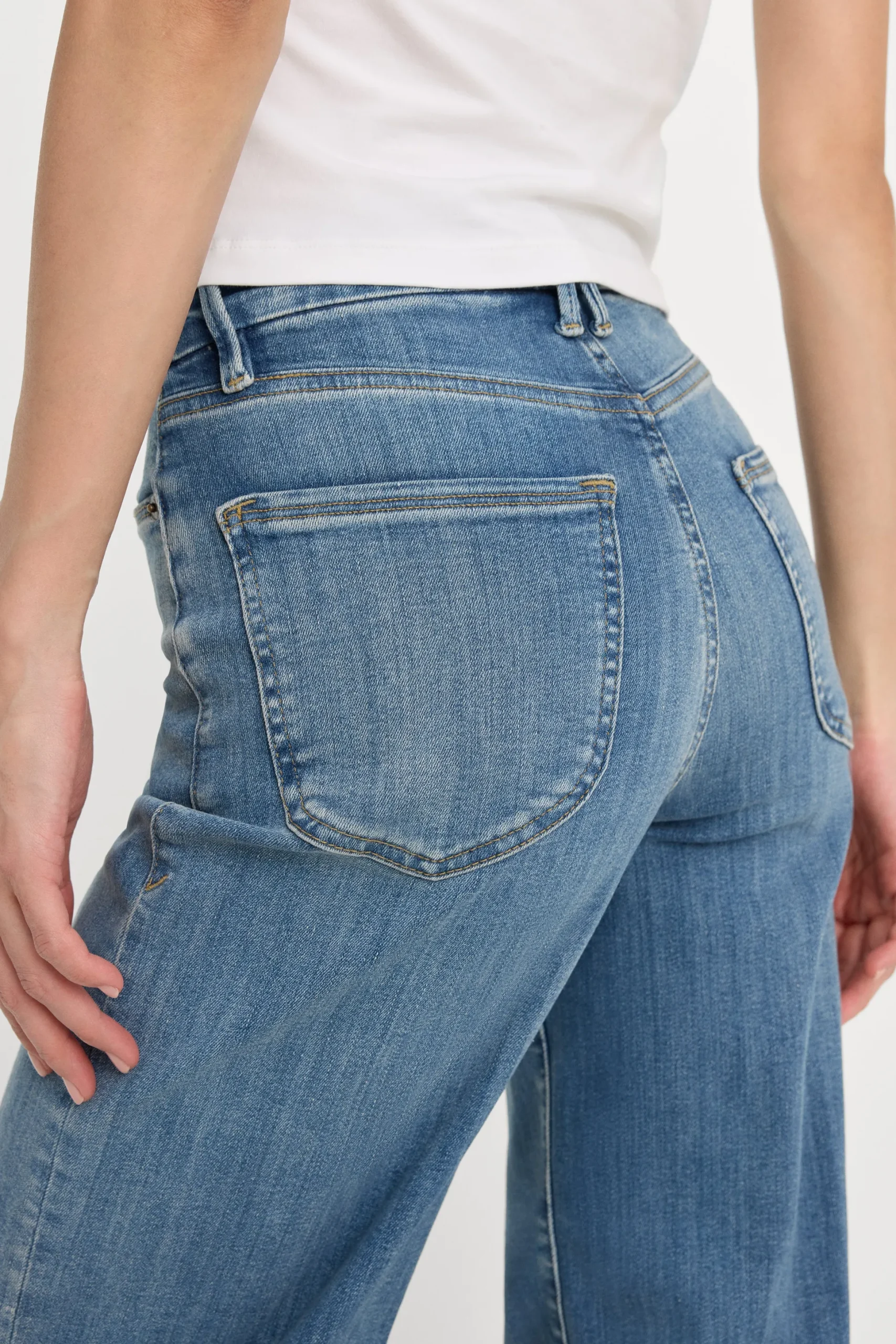 good waist palazzo jeans