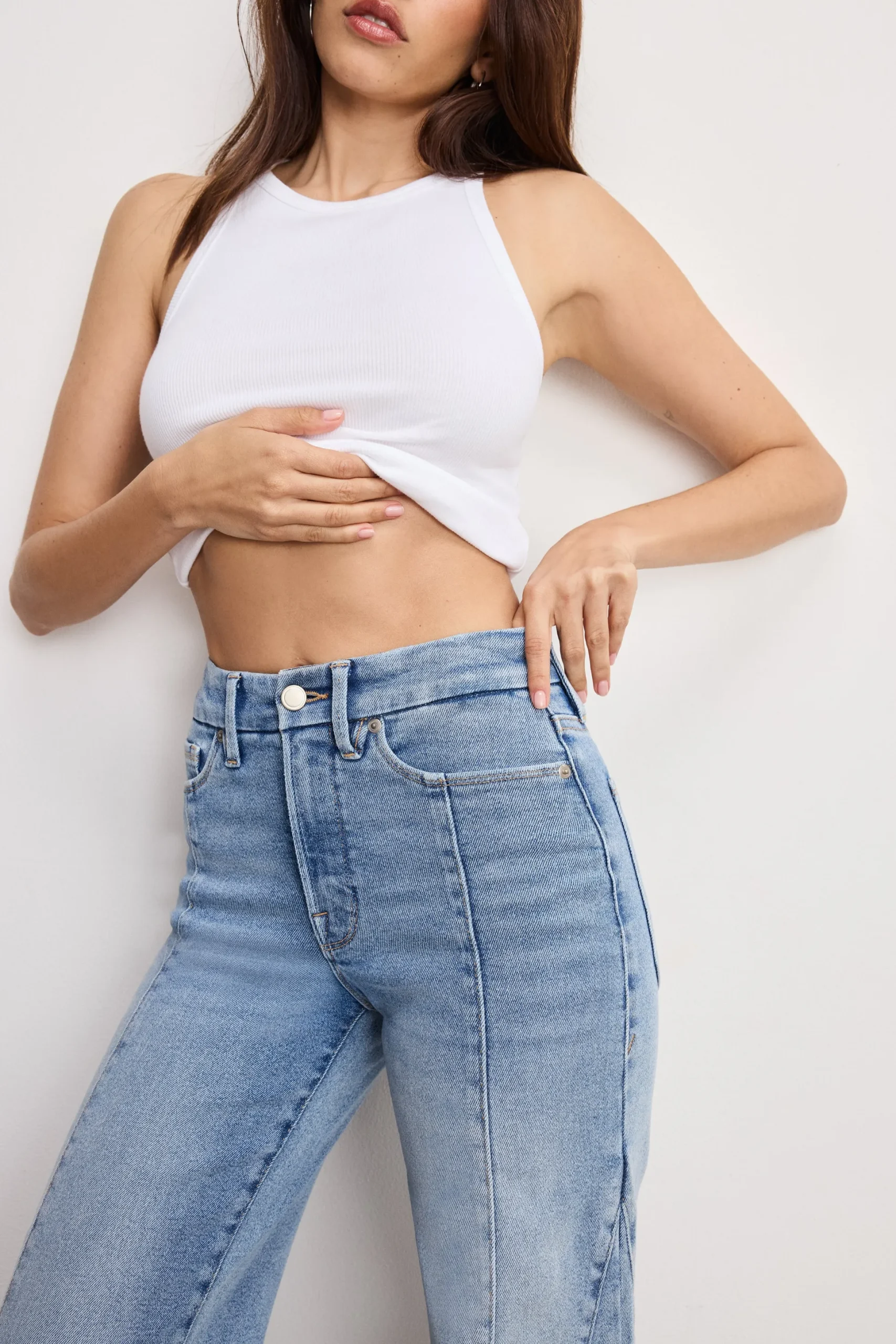 good waist palazzo jeans