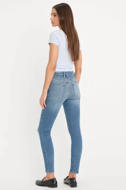 good waist skinny compression jeans