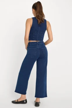 jeanius crop palazzo