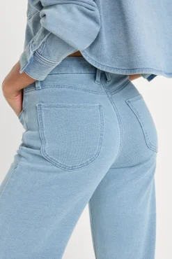 jeanius crop palazzo