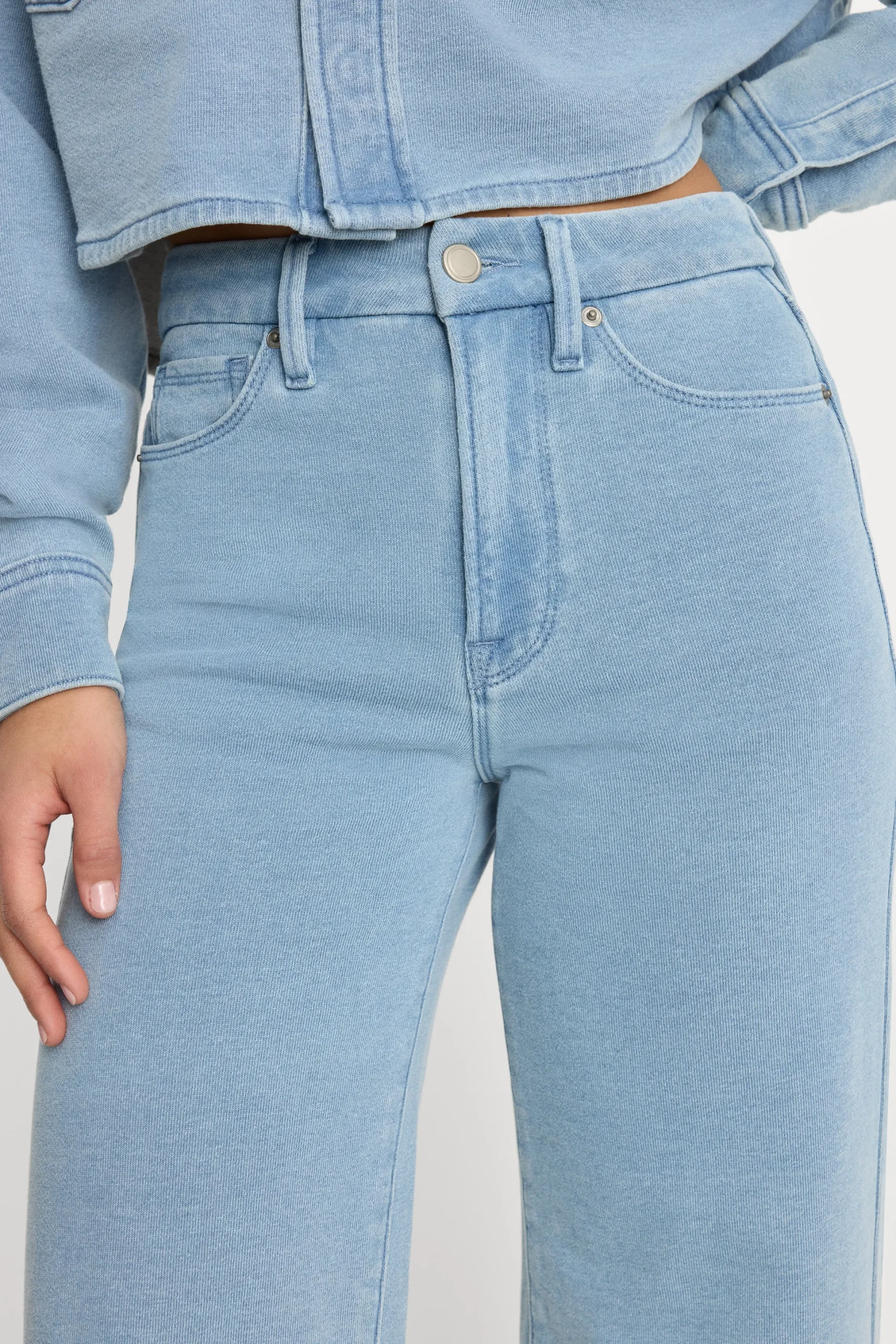 jeanius crop palazzo