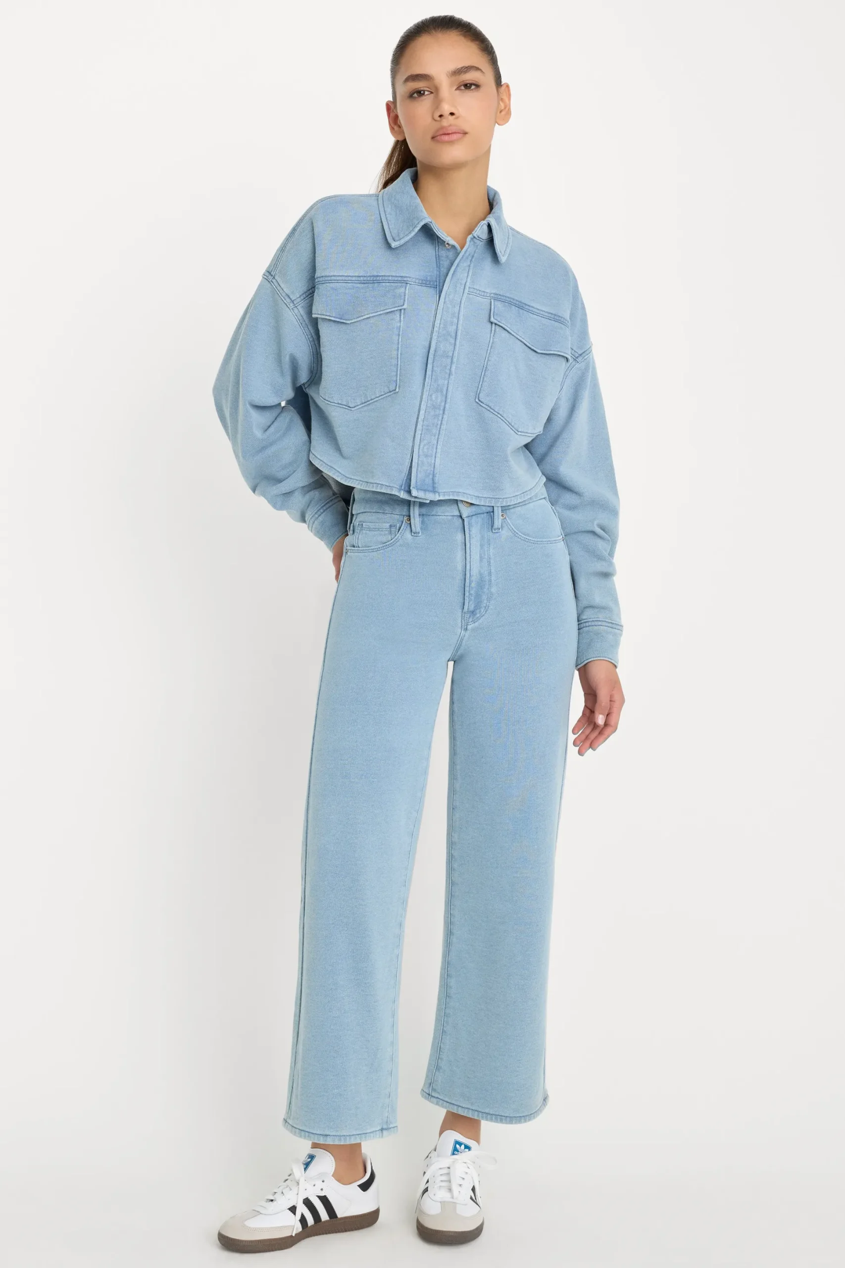 jeanius crop palazzo