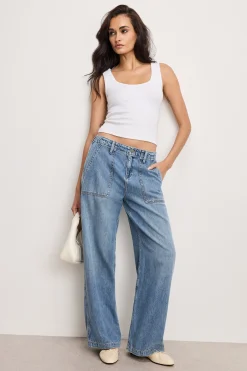 lite linen denim pants