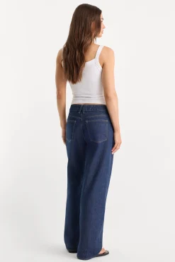 low relaxed straight jeans