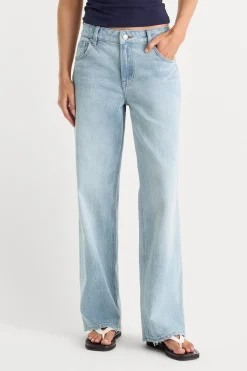 low relaxed straight jeans