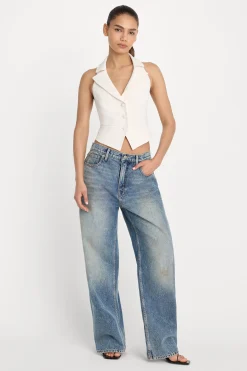 luxe suiting halter vest
