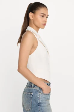 luxe suiting halter vest