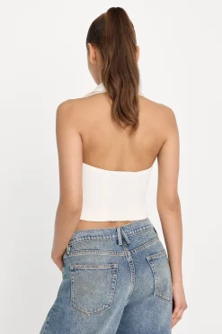 luxe suiting halter vest