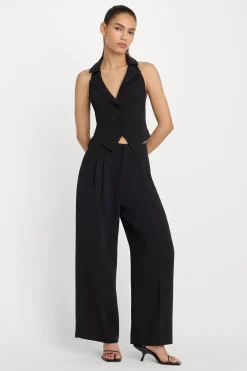 luxe suiting halter vest